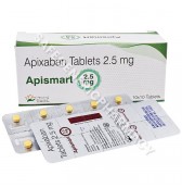 Apismart 2.5 Tablet (Apixaban 2.5mg) 