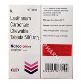 Natcolan 500mg Tablet (Lanthanum Carbonate 500mg) 