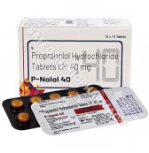 P-Nolol 40mg Tablet (Propranolol 40mg) 