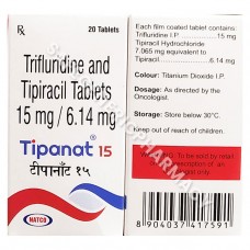 Tipanat 15 Tablet (Trifluridine 15mg / Tipiracil 6.14mg)